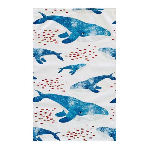 Allgifts, Tea Towel, Whale, Kitchen to Table, Yamba